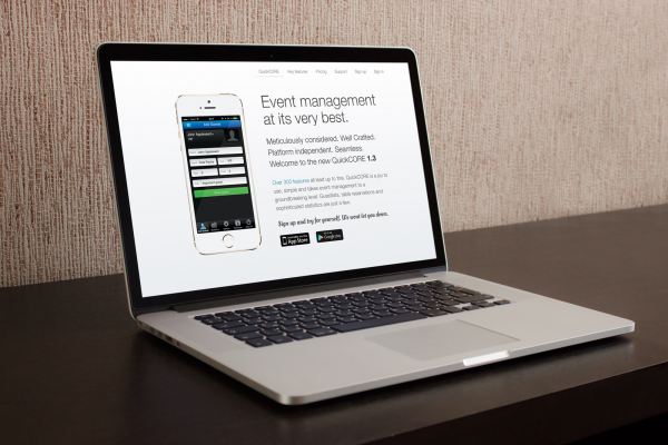 QuickCORE Guestlists – Hemsida